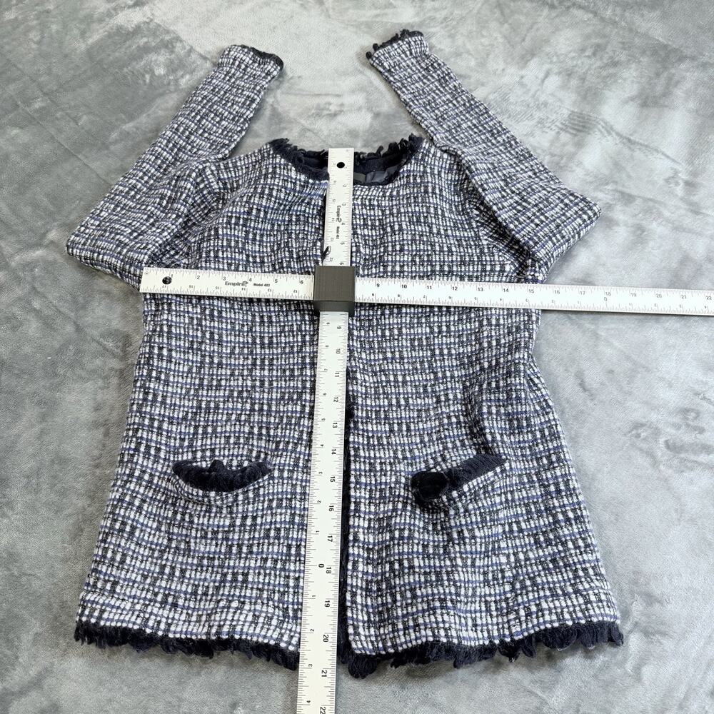 J. Crew Multicolor Tweed Fringe Wool Women’s Jacket Blazer Sz Small - Picture 11 of 14